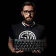 Teclado Logitech G PRO RGB Lightsync GX Blue Clicky Preto (US) image number null