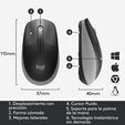 Rato Logitech M190 Full Size Wireless Cinzento image number null