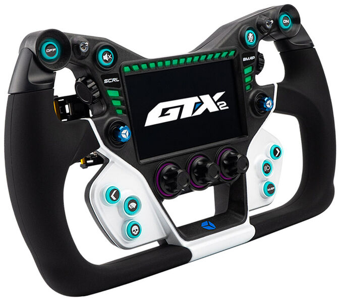 Volante Cube Controls GTX2 Grip (30cm) - Branco / Preto image number 1