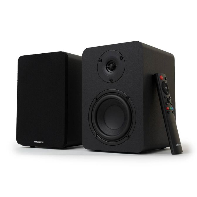 Colunas Hi-Fi Vulkkano A4 ARC MKII 40W Bluetooth HDMI ARC Pretas image number 0