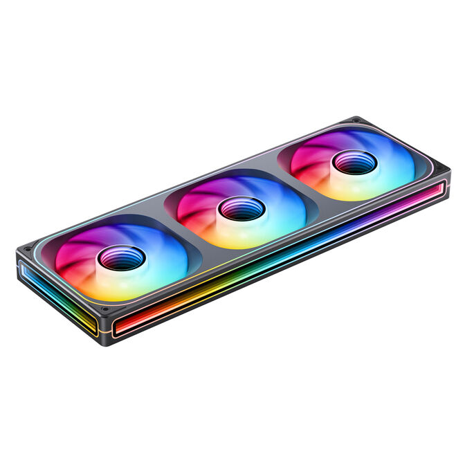 Ventoinha Jonsbo ZB-360  RGB Single-Frame Reversed Pretas - Tripla Ventoinha 120mm ( 360mm ) image number 1