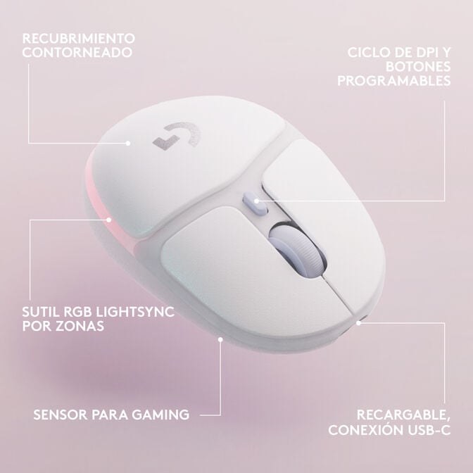 Rato Logitech G705 8200DPI Lightspeed Wireless Branco image number 14