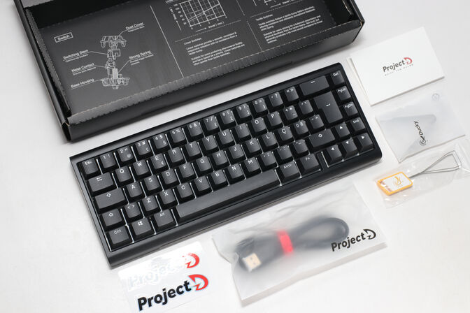 Teclado Mec&acirc;nico Ducky Tinker65 65% RGB Black MX-Red (PT) image number 5