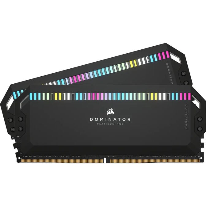 Corsair Kit 32GB (2 x 16GB) DDR5 6200MHz Dominator Platinum RGB Black CL36 image number 0