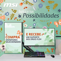 Suporte MSI Ergo Flex para Monitores at&eacute; 27"