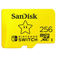 Cart&atilde;o SanDisk Ultra MicroSDXC Nintendo SwitchUHS-I U3 256GB