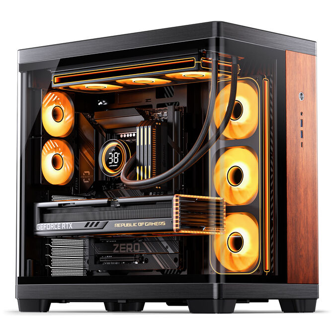 Caixa ATX Jonsbo TK-4 Wood Vidro Temperado Preto image number 5