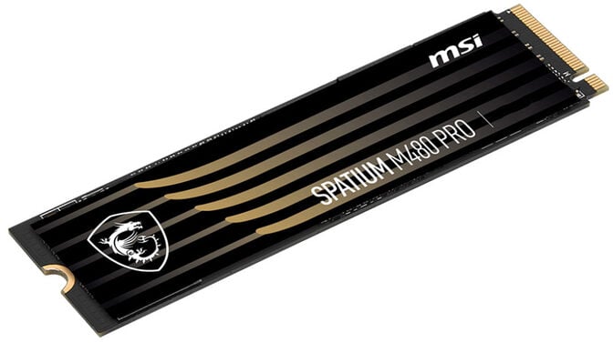 SSD MSI SPATIUM M480 PRO 1TB Gen4 M.2 NVMe (7400/6000MB/s) image number 3