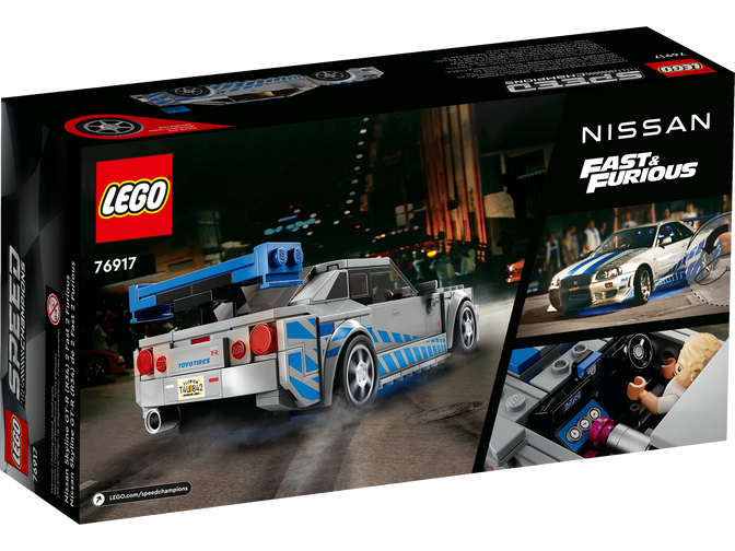 LEGO Speed Champions: Velocidade Furiosa Nissan Skyline GT-R (R34), 319 Pe&ccedil;as (76917) image number 1