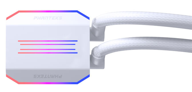Water Cooler CPU Phanteks Glacier One 240D30 DRGB Branco - 240mm image number 2