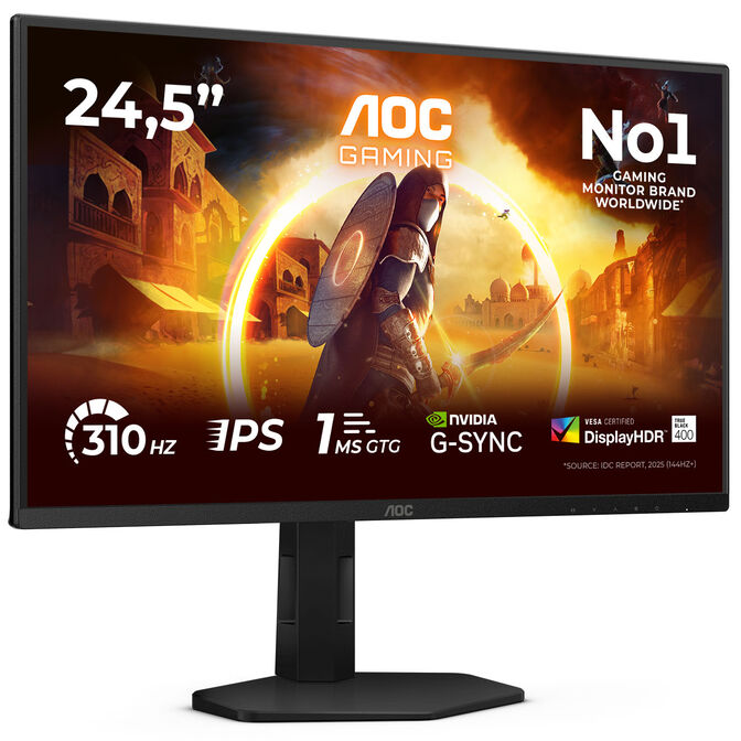 Monitor AOC 25" 25G4SXU Fast IPS FHD 310Hz 0.3ms Adaptive Sync image number 1