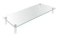 Suporte Elevat&oacute;rio Tooq para Monitores Alum&iacute;nio e Vidro Temperado