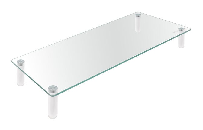 Suporte Elevat&oacute;rio Tooq para Monitores Alum&iacute;nio e Vidro Temperado image number 0