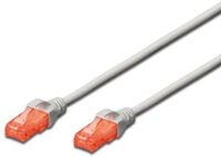 Cabo de Rede Ewent RJ45 U/UTP Cat.6 1 M Cinzento