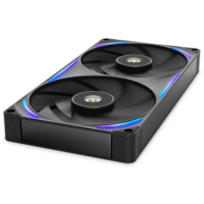 Ventoinha NZXT F280X Perfomance RGB Single-Frame Pretas - Dupla Vento&iacute;nha 140mm (280mm) image number 3