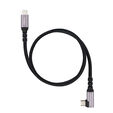 Cabo Angular USB 3.2 Gen2x2 Nanocable 100W/5A 4K/60Hz USB-C M/M 2 M image number null