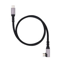 Cabo Angular USB 3.2 Gen2x2 Nanocable 100W/5A 4K/60Hz USB-C M/M 2 M