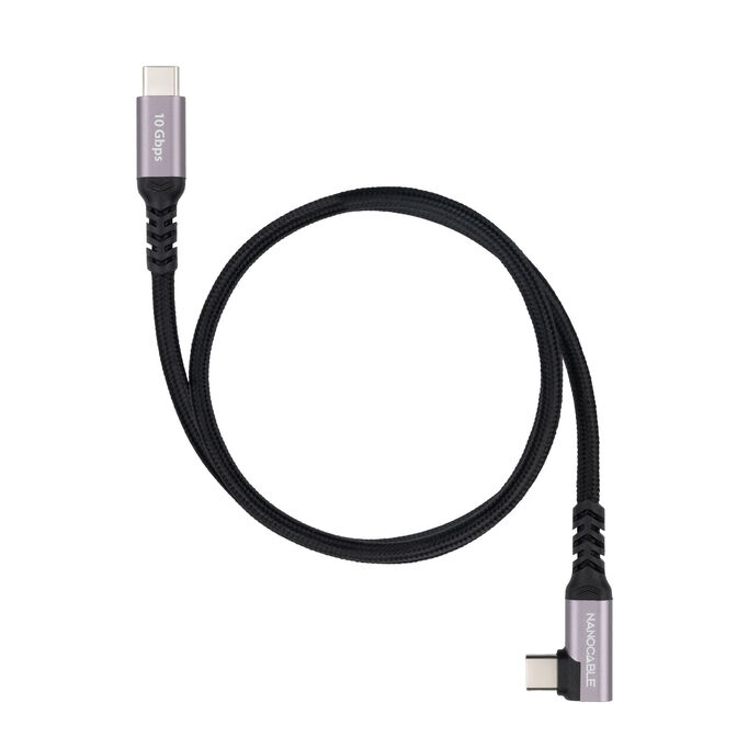 Cabo Angular USB 3.2 Gen2x2 Nanocable 100W/5A 4K/60Hz USB-C M/M 2 M image number 0