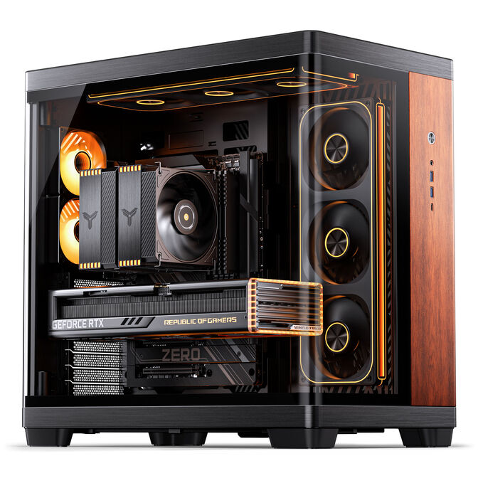 Caixa ATX Jonsbo TK-4 Wood Vidro Temperado Preto image number 6