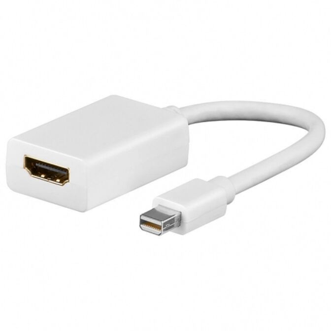 Adaptador Gigabit Ewent Mini DP > HDMI Branco image number 0