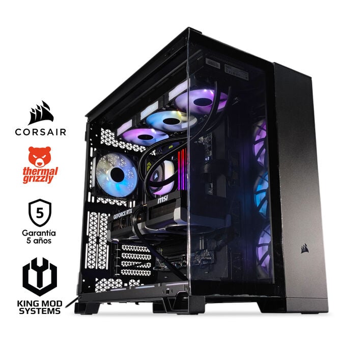 Computador King Mod Gamer-PC x iCUE Impakt Edition Ryzen 7 9800X3D 64GB DDR5 2TB RTX 5090 WiFi W11 Bonus