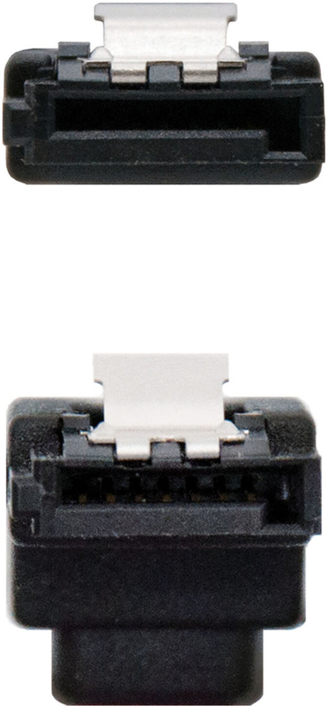 Cabo SATA III Angular Nanocable 50 CM Vermelho c/trave image number 3