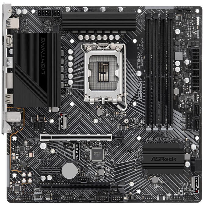 ** B Grade ** Motherboard ASRock Z790M PG Lightning/D4 image number 2