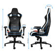 Cadeira noblechairs EPIC Real Leather - Preto / Branco / Vermelho image number null