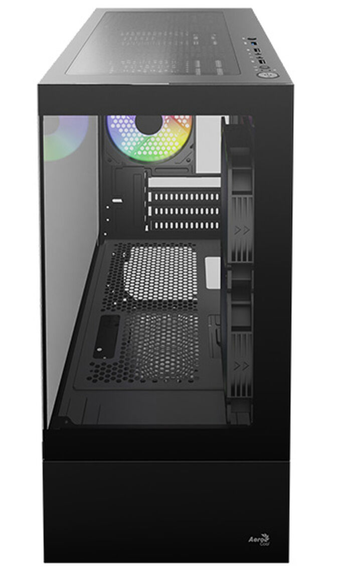 Caixa Micro-ATX Aerocool Viewport Mini Vidro Temperado Preto image number 4