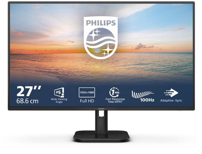 Monitor Philips S&eacute;rie 1000 27" 27E1N1100A IPS FHD 100Hz 1ms image number 6