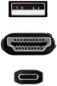 Cabo Conversor Nanocable HDMI 2.0 > USB-C 1.8 M Preto image number null