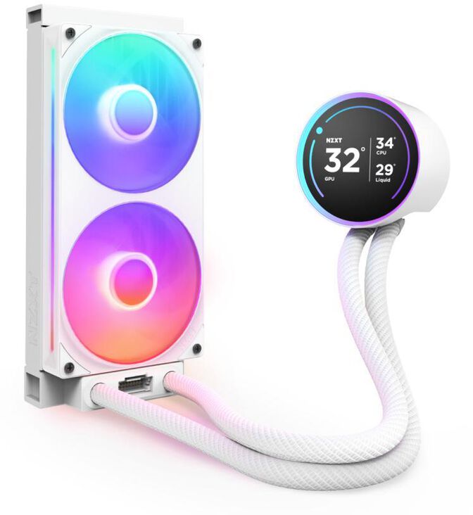 Water Cooler CPU NZXT Kraken Elite 240 (2025) RGB Branco image number 1