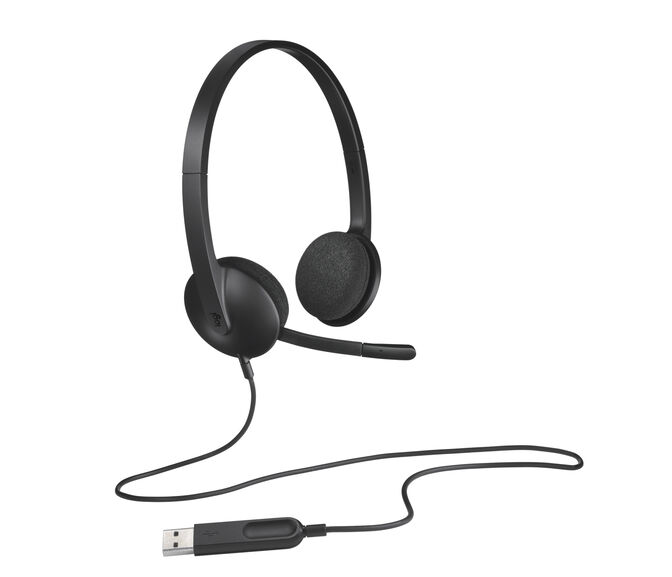 Headset Logitech H340 USB Preto image number 4