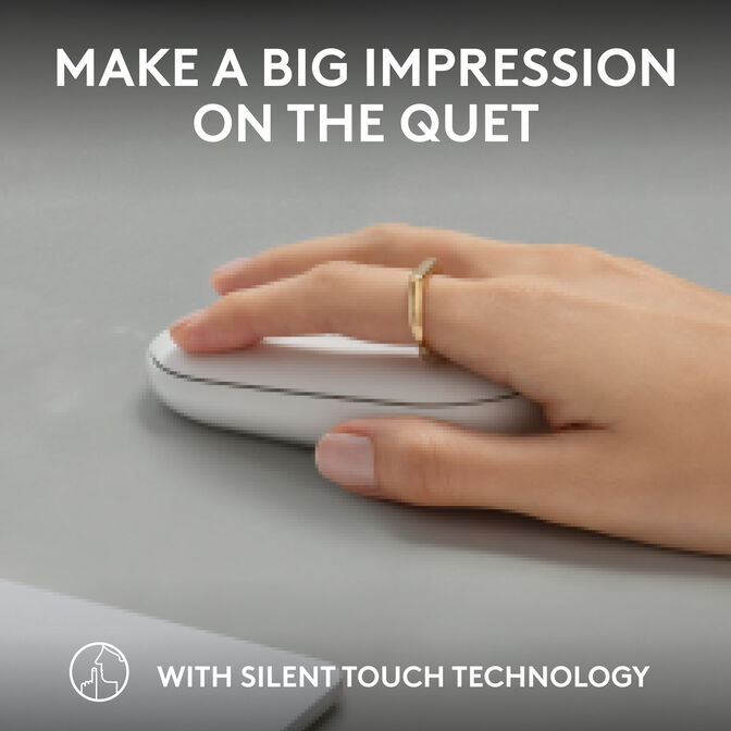 Rato Logitech Pebble 2 M350s Bluetooth Branco image number 5