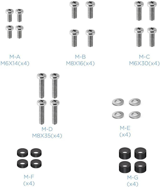 Suporte Ch&atilde;o Fixo Tooq MIRAGE 37" a 70" M&aacute;x. 40Kg Preto image number 3
