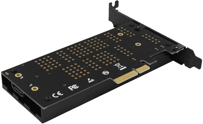 Adaptador PCIe 3.0 AXAGON PCEM2-DC  4x - DUAL M.2 SSD (NVMe + SATA), dual voltage image number 5