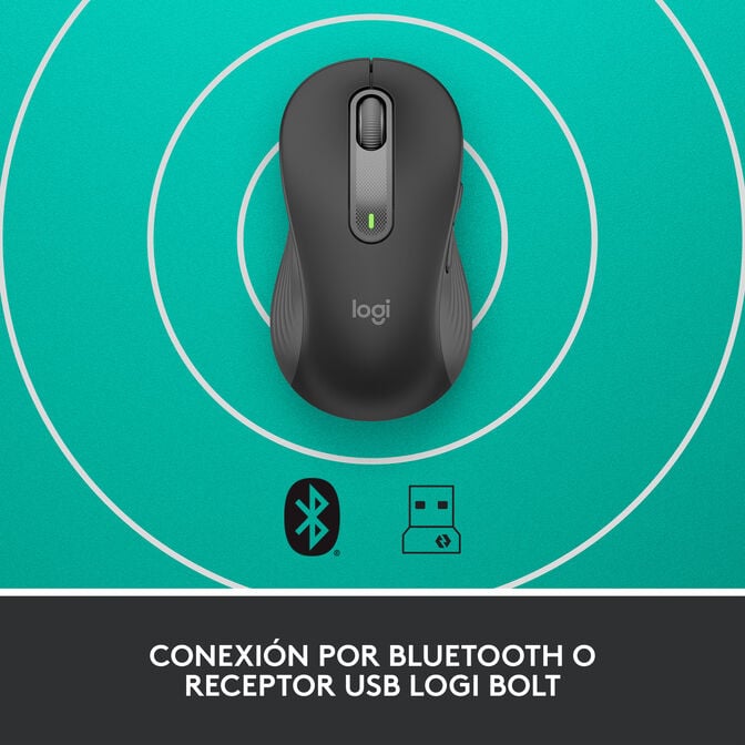 Rato Logitech Signature M650 para Canhotos 4000DPI Wireless/Bluetooth Grafite image number 9