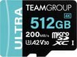 Cart&atilde;o Team Group Ultra MicroSDXC UHS-I U3 A2 V30 512GB image number null