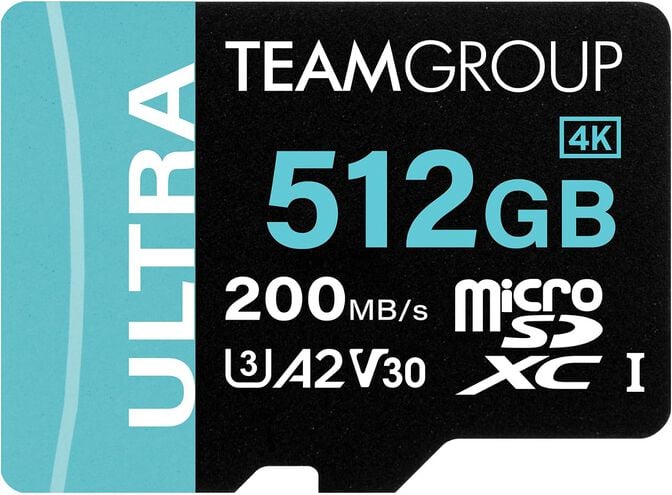 Cart&atilde;o Team Group Ultra MicroSDXC UHS-I U3 A2 V30 512GB image number 0