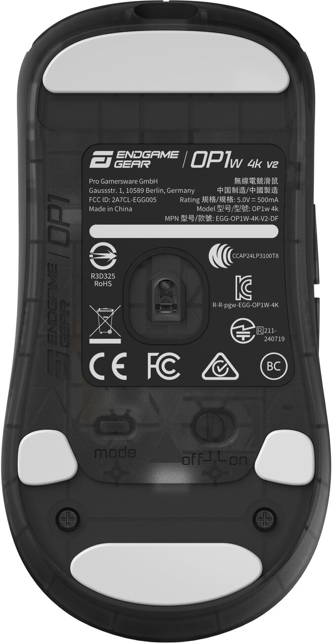 Rato Gaming Endgame Gear OP1w 4k V2 Wireless  - Dark Frost image number 10