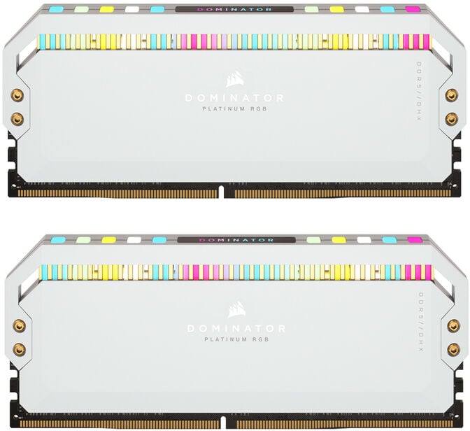 Corsair Kit 32GB (2 x 16GB) DDR5 5600MHz Dominator Platinum RGB White CL36 image number 0