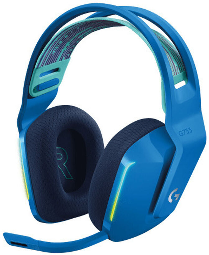 Headset Logitech G Series G733 Lightspeed RGB Wireless Azul image number 0