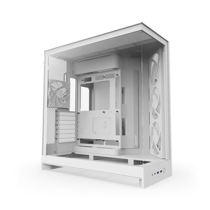 Caixa E-ATX NZXT H9 Flow RGB Branca (2025) Vidro Temperado image number 1