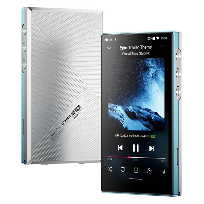 Leitor &aacute;udio Digital FiiO JM21 Android Hi-Res Azul C&eacute;u image number 2