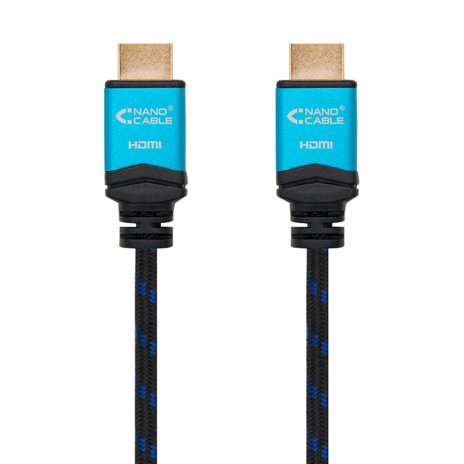 Cabo HDMI V2.0 4K@60Hz 18Gbps Nanocable A M/M 0.5 M Premium Preto image number 1