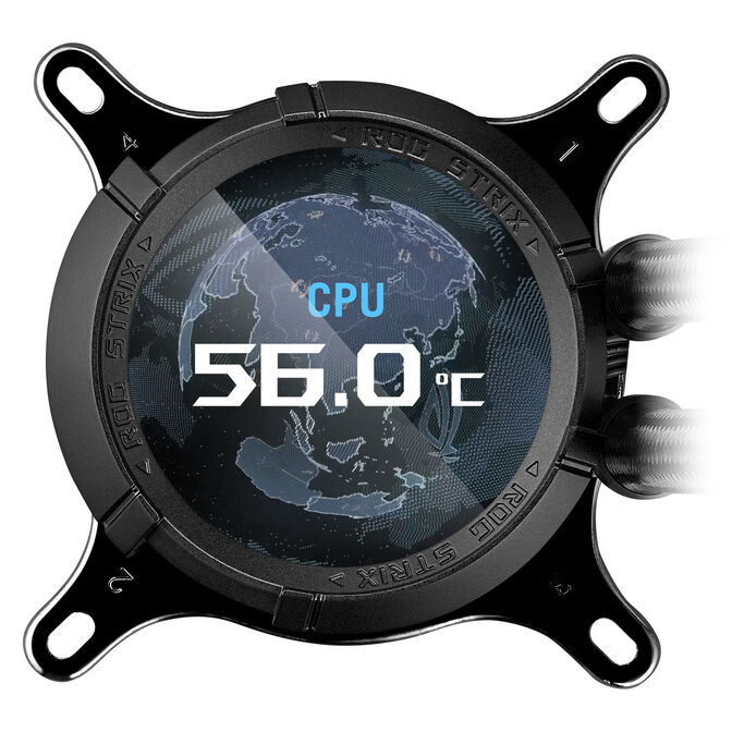 Water Cooler CPU ASUS ROG STRIX LC III LCD 360mm ARGB Preto image number 5