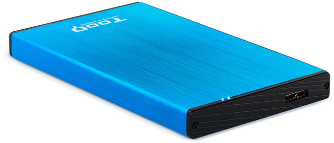 Caixa HDD Tooq 2.5" SATA (9,5mm) USB 3.0/3.1 Gen 1 Azul Metalizado image number 1