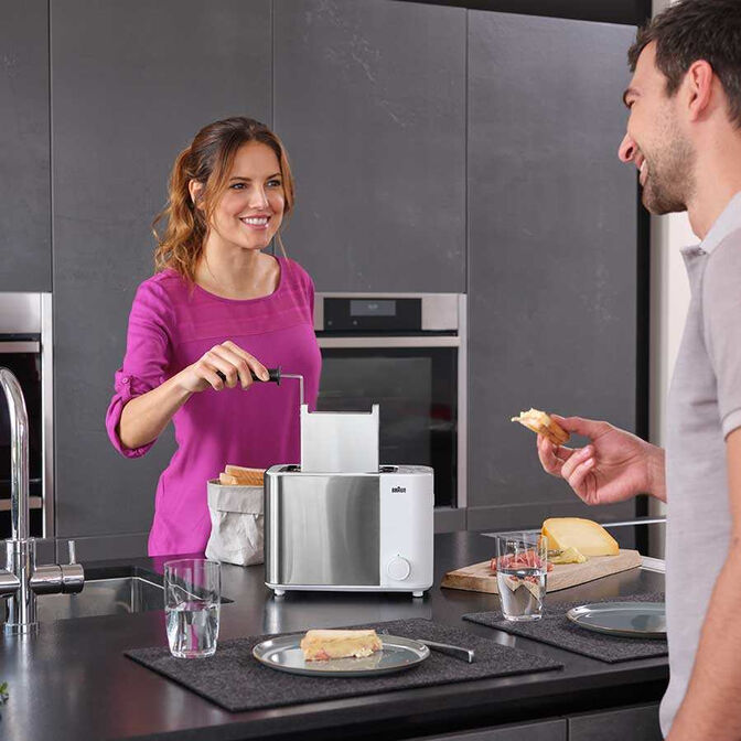 Torradeira Braun HT 5015 WH Branco/Inox image number 8