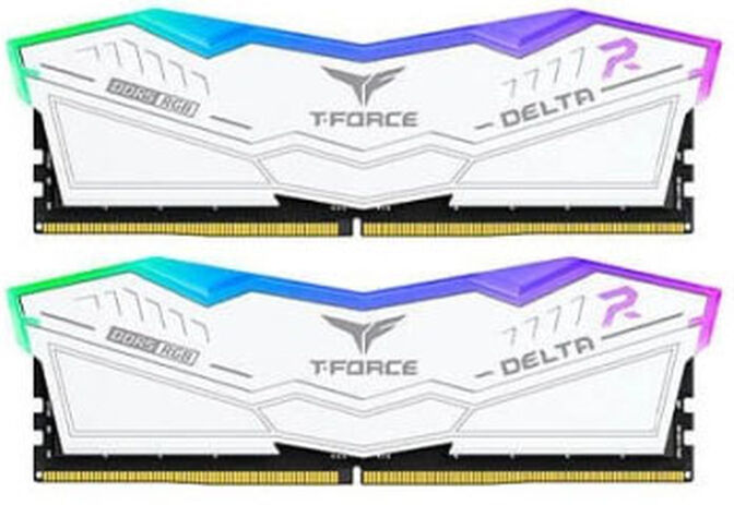 Team Group Kit 48GB (2 x 24GB) DDR5 7200MHz Delta RGB Branco CL34 image number 0
