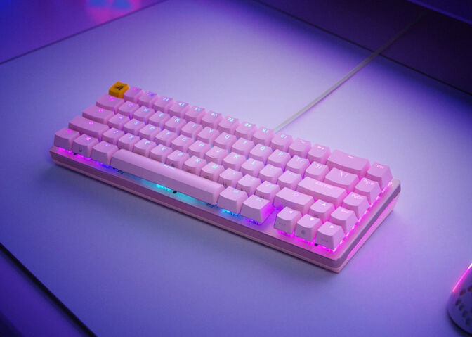 Teclado Mec&acirc;nico Glorious GMMK 2 Compact Rosa - Fox switch (ES) image number 2